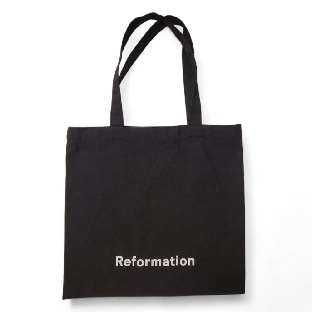Reformation Canvas Tote Size Small Bag Logo Sustainable Reusable